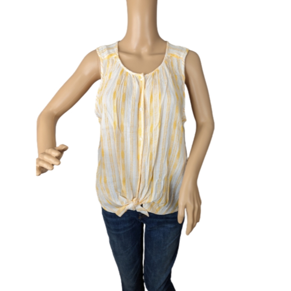 Lucky Brand Stripe Cotton Shirt M
